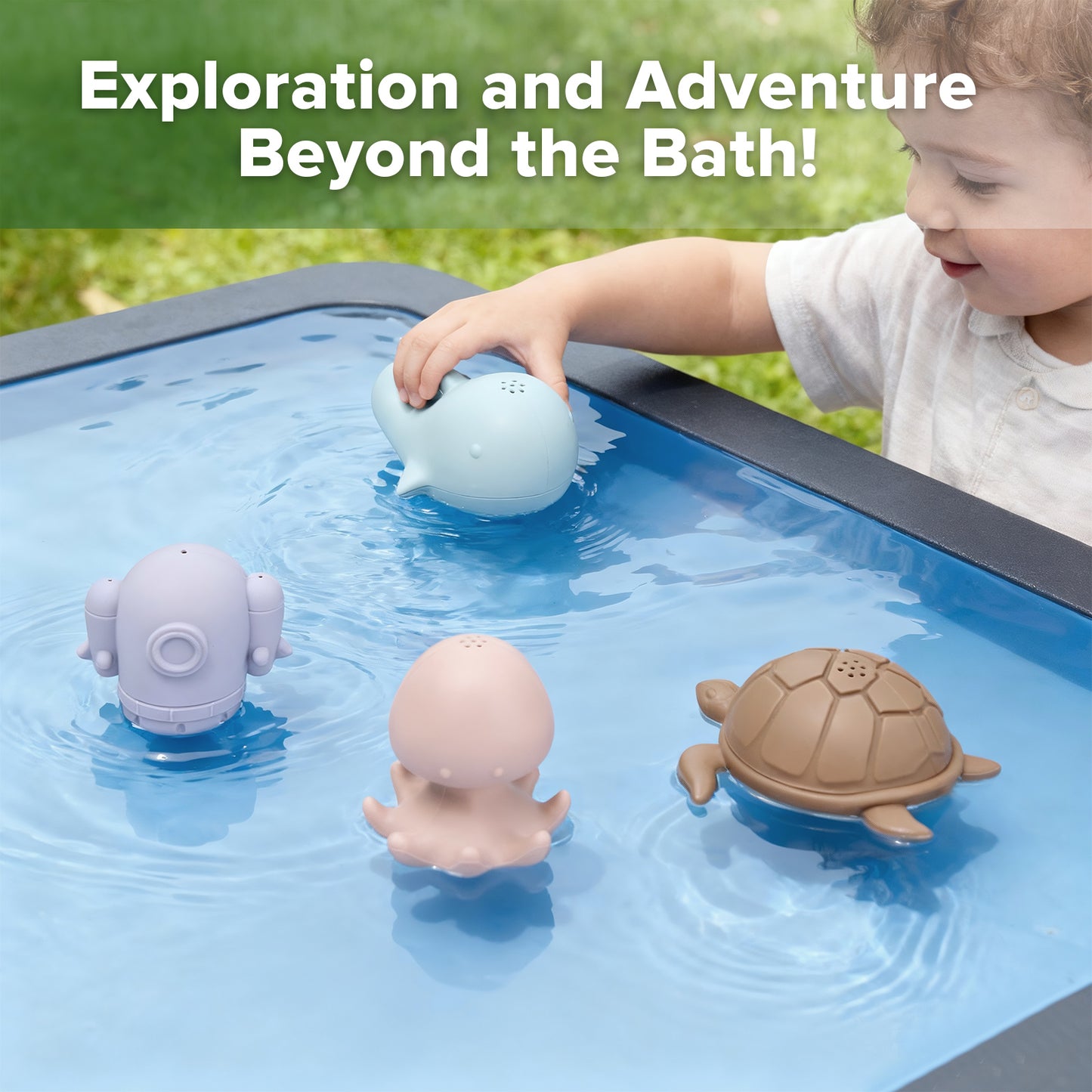 Ocean Explorer Silicone Bath Toy Set