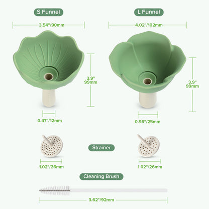 Silicone Flower Funnel Set