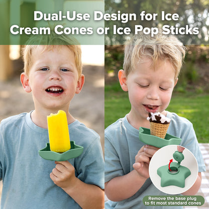 Silicone Star Ice Treat Holder Combo
