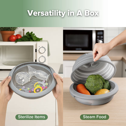 Multipurpose Silicone Microwave Steriliser & Steamer