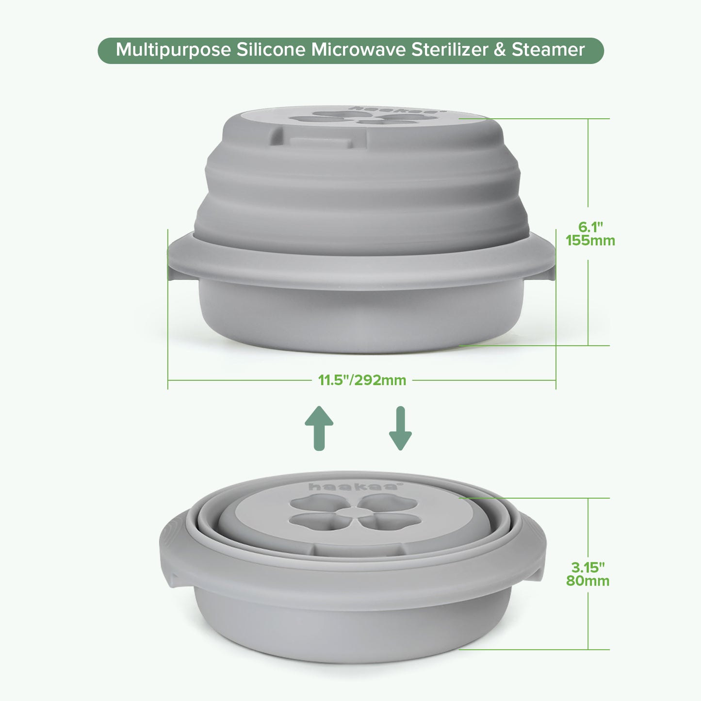 Multipurpose Silicone Microwave Steriliser & Steamer