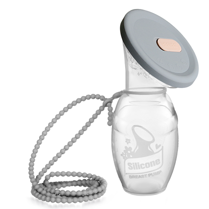 Silicone Breast Pump Store and Carry Set - Suva Grey