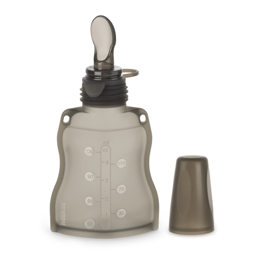 Silicone Pouch With Feeding Spoon (130ml)