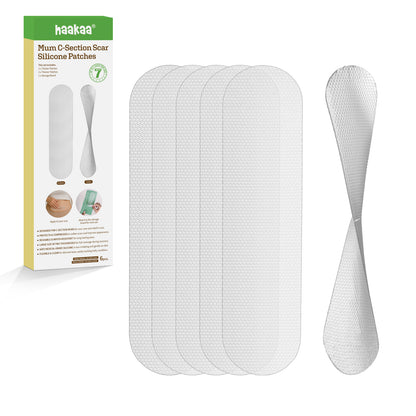 Haakaa Mum C-Section Scar Silicone Patches - 6pc (3 x 0.5mm + 3 x 1mm)