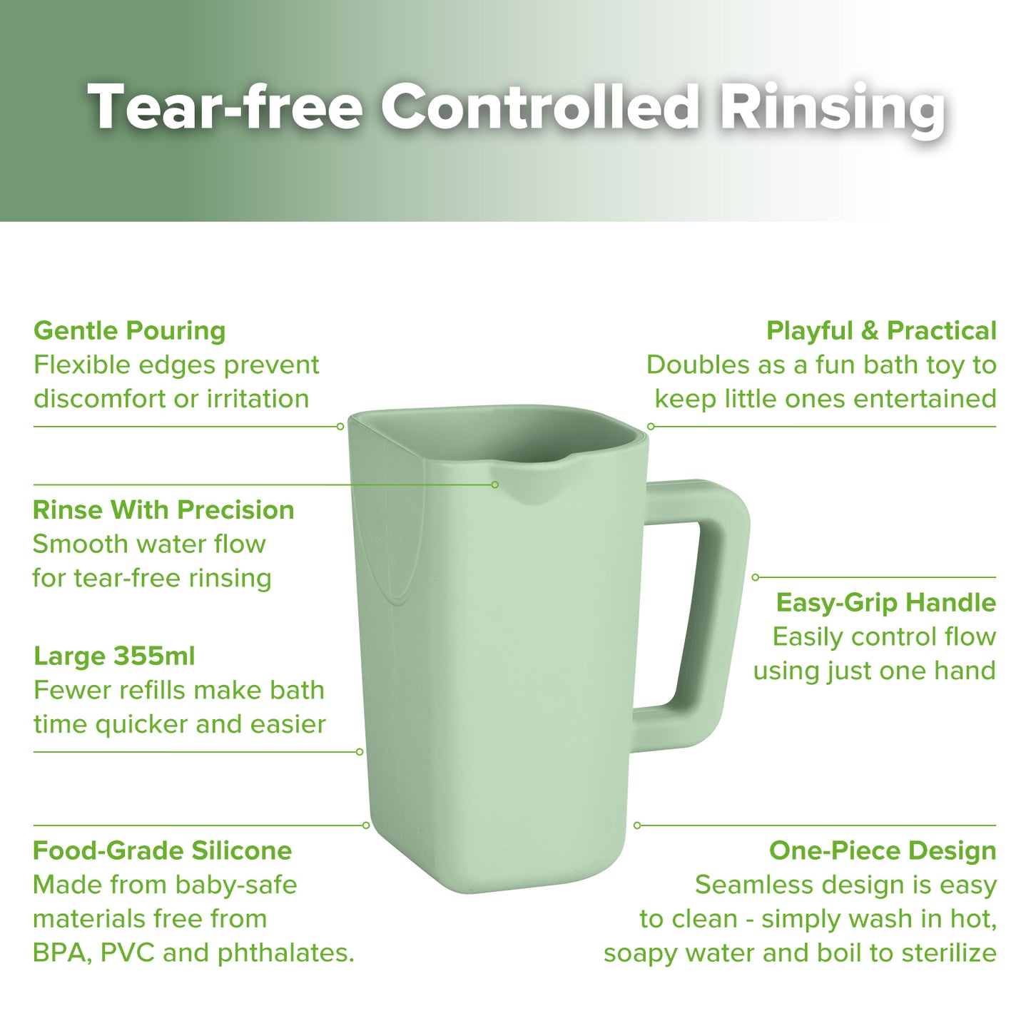 Gentle Pour Bath Rinse Cup