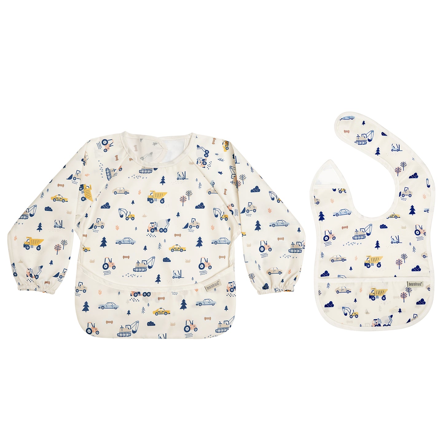 Haakaa Mess-free Smock & Bib Set