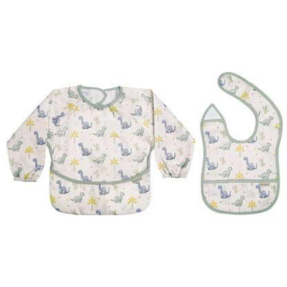 Haakaa Mess-free Smock & Bib Set