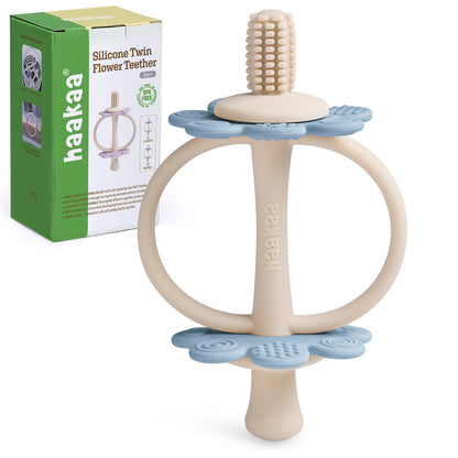 Silicone Twin Flower Teether