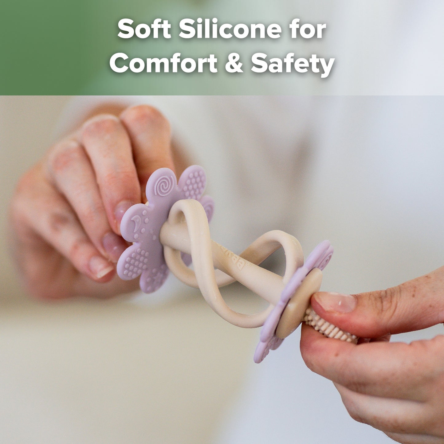 Silicone Twin Flower Teether