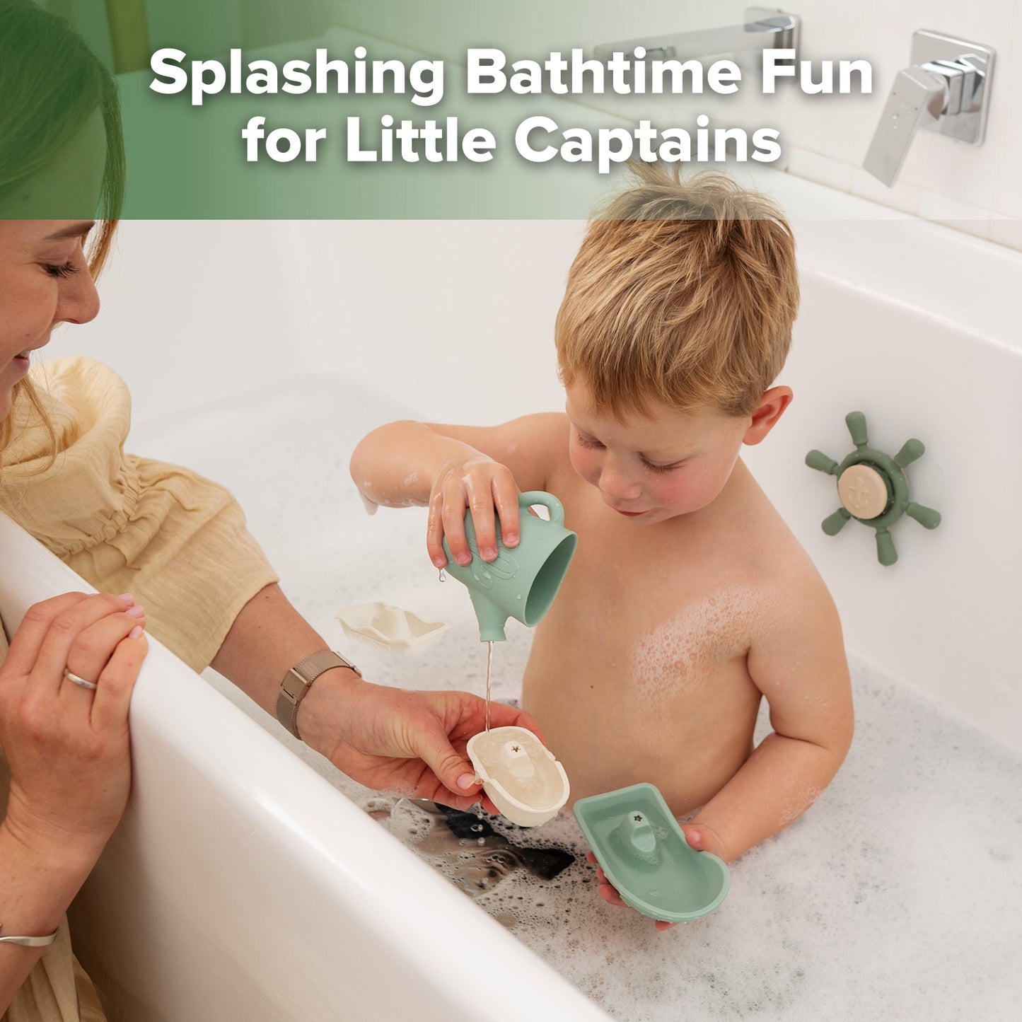 Nautical Silicone Bath Toy Set