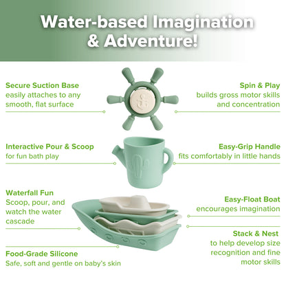 Nautical Silicone Bath Toy Set