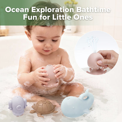 Ocean Explorer Silicone Bath Toy Set
