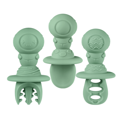 Astronaut Beginner Silicone Cutlery Set
