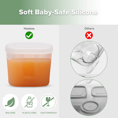 Haakaa Mini Meal Silicone Storage Containers