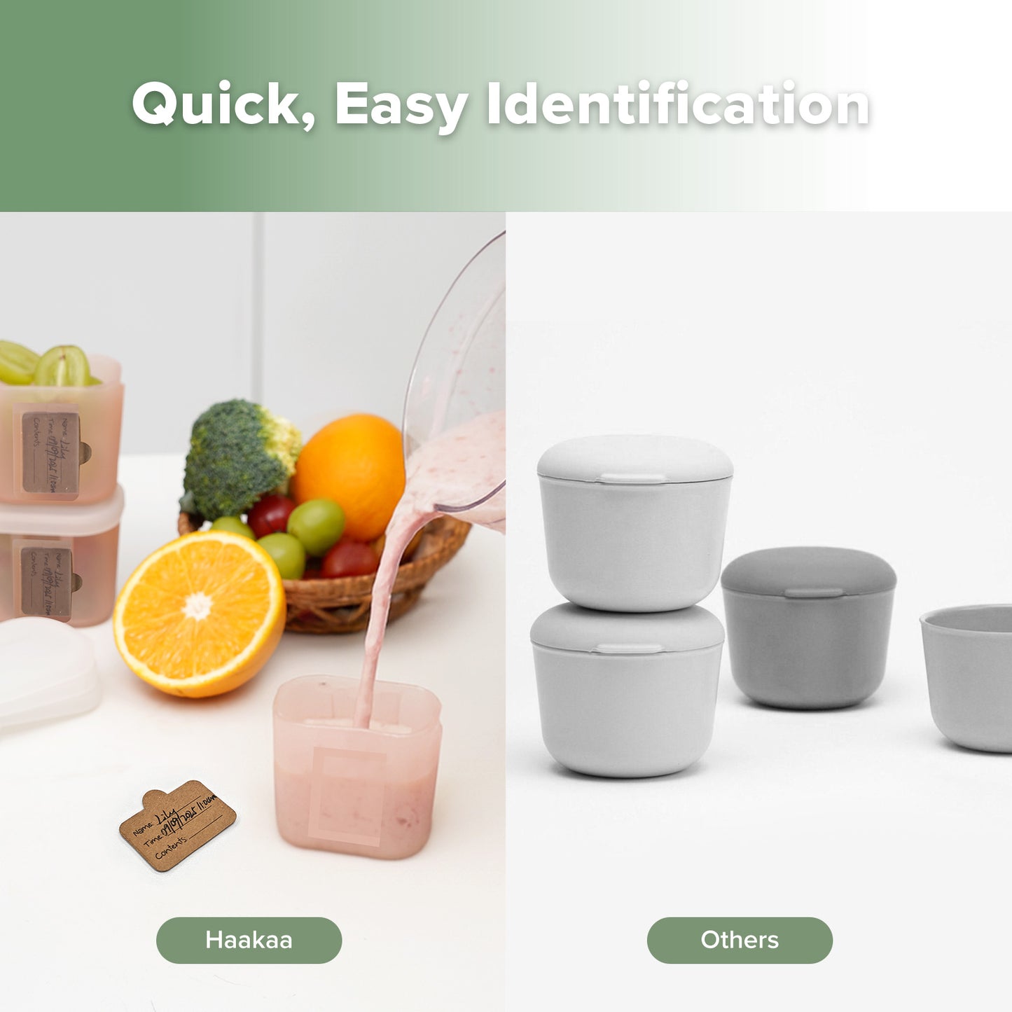 Haakaa Mini Meal Silicone Storage Containers