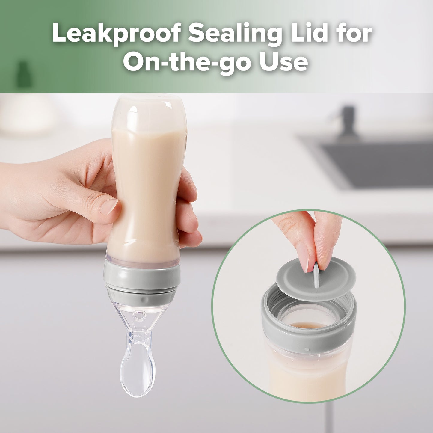 Silicone Baby Food Dispensing Spoon (120ml)