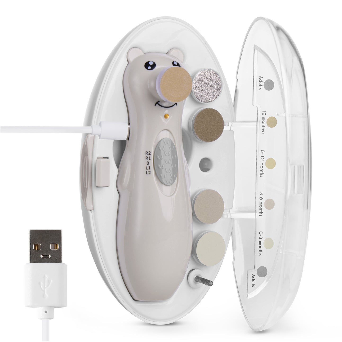 Happii Bear Rechargeable Nail Trimmer Set