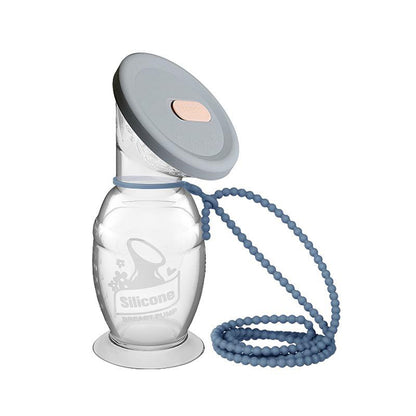Generation 2 150ml Silicone Breast Pump with Suction Base, Cap and Strap Combo | Haakaa.