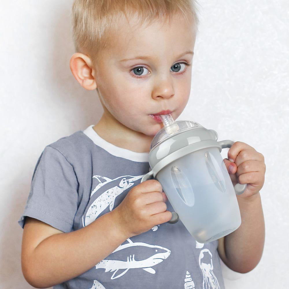 Generation 3 Silicone Sippy Spout Bottle (250ml) | Haakaa.