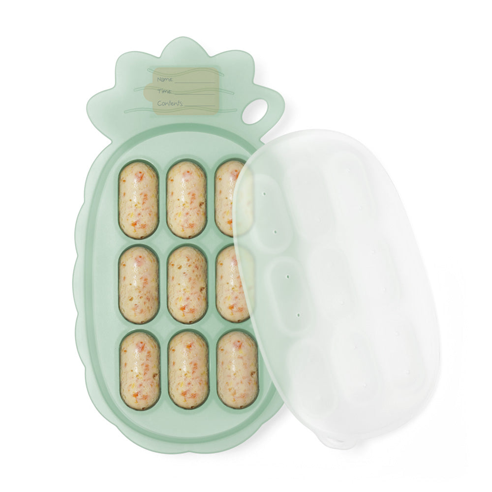 Pineapple Silicone Nibble Tray (with Label Slot).