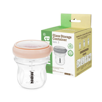 Generation 3 120ml/180ml Glass Storage Container.